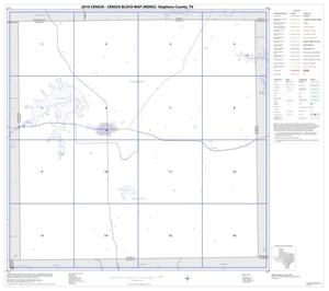 Primary view of object titled '2010 Census County Block Map: Stephens County, Index'.