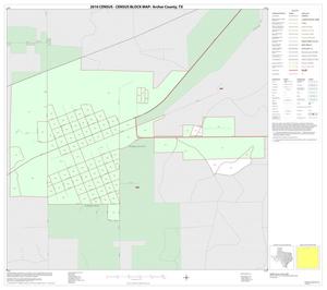 Primary view of 2010 Census County Block Map: Archer County, Inset A01