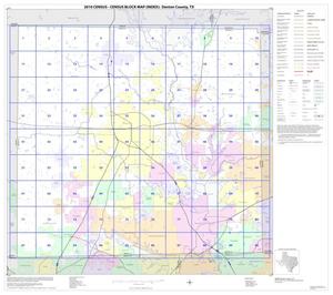 Primary view of object titled '2010 Census County Block Map: Denton County, Index'.