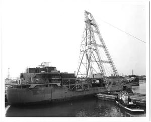Primary view of object titled '[Oil Rig on Ship]'.