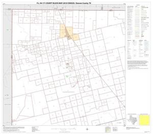 Primary view of object titled 'P.L. 94-171 County Block Map (2010 Census): Dawson County, Block 1'.