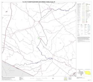 Primary view of object titled 'P.L. 94-171 County Block Map (2010 Census): Shelby County, Block 14'.