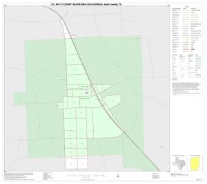 Primary view of P.L. 94-171 County Block Map (2010 Census): Hunt County, Inset G01