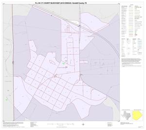 Primary view of object titled 'P.L. 94-171 County Block Map (2010 Census): Kendall County, Inset A01'.