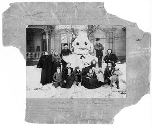 Primary view of object titled '[Snow Scene in Fort Worth, Texas, January 28, 1889]'.