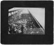 Photograph: [President Theodore Roosevelt greeting crowd on visit to Fort Worth]