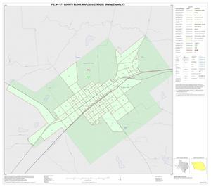Primary view of object titled 'P.L. 94-171 County Block Map (2010 Census): Shelby County, Inset A01'.