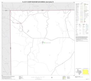 Primary view of object titled 'P.L. 94-171 County Block Map (2010 Census): Llano County, Block 1'.