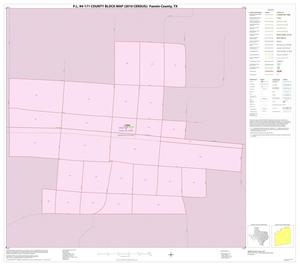 Primary view of object titled 'P.L. 94-171 County Block Map (2010 Census): Fannin County, Inset F01'.