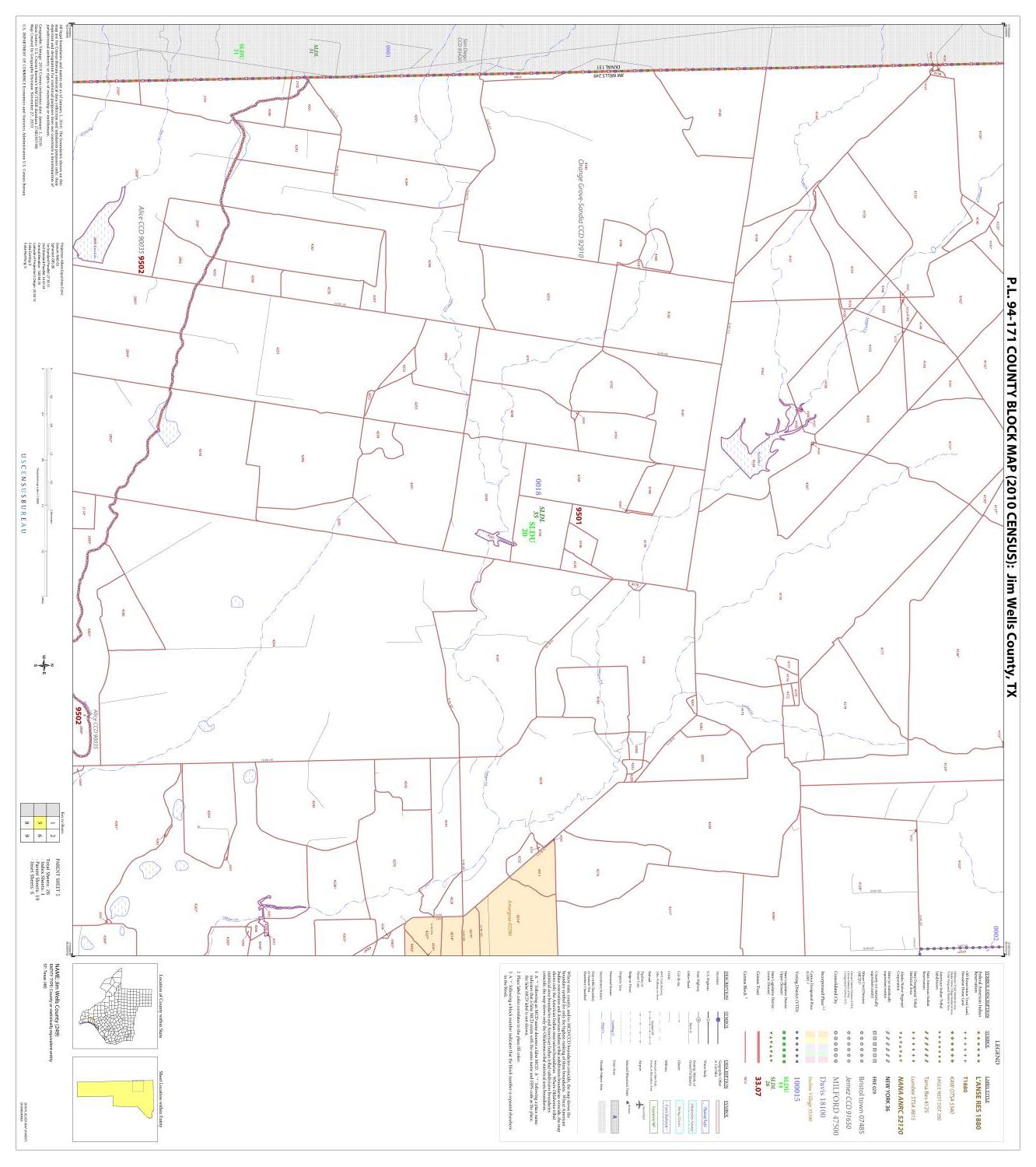 P.L. 94-171 County Block Map (2010 Census): Jim Wells County, Block 5
                                                
                                                    [Sequence #]: 1 of 1
                                                