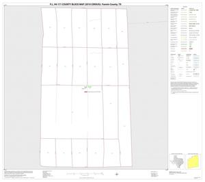 Primary view of object titled 'P.L. 94-171 County Block Map (2010 Census): Fannin County, Inset A01'.