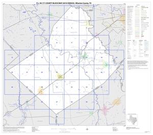 Primary view of object titled 'P.L. 94-171 County Block Map (2010 Census): Wharton County, Index'.