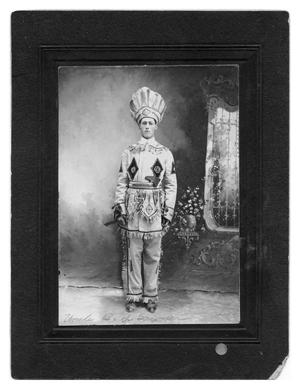 Primary view of object titled 'B.Y. Sawyer in a Native American Costume'.