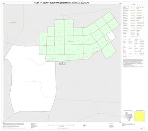 Primary view of object titled 'P.L. 94-171 County Block Map (2010 Census): Hutchinson County, Inset B01'.