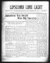 Newspaper: Lipscomb Lime Light (Lipscomb, Tex.), Vol. 3, No. 14, Ed. 1 Thursday,…