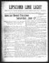 Newspaper: Lipscomb Lime Light (Lipscomb, Tex.), Vol. 3, No. 31, Ed. 1 Thursday,…