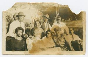 Primary view of object titled '[Group of People in Quakertown]'.