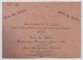 Primary view of [Invitation to the Wedding of Sallie Parker and Thomas Middlebrook Willis]
