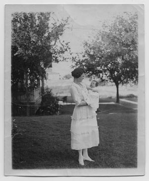 Primary view of object titled '[Clara Willis Holding John Todd Willis, Jr.]'.