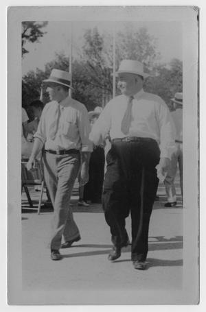 Primary view of object titled '[Ike Hudson and John Willis, Sr. in Dallas]'.