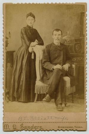 Primary view of object titled '[Photograph of B. L. Elliott and His Wife]'.