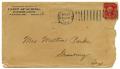 Thumbnail image of item number 1 in: '[Envelope for Letter to Mrs. Milton Parks, 24 October 1905]'.