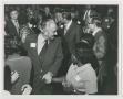 Photograph: [Barbara Jordan and Lyndon B. Johnson Greeting Guests]