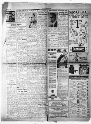 Primary view of object titled 'San Antonio Register (San Antonio, Tex.), Vol. 6, No. 6, Ed. 1 Friday, May 22, 1936'.
