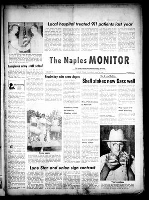 Primary view of object titled 'The Naples Monitor (Naples, Tex.), Vol. 75, No. 51, Ed. 1 Thursday, July 13, 1961'.