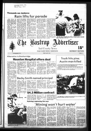 Primary view of object titled 'The Bastrop Advertiser and County News (Bastrop, Tex.), Vol. [128], No. 17, Ed. 1 Monday, April 27, 1981'.