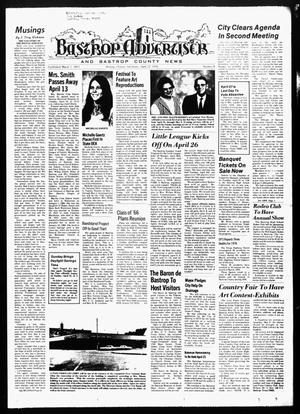 Primary view of Bastrop Advertiser and Bastrop County News (Bastrop, Tex.), Vol. [123], No. 8, Ed. 1 Thursday, April 22, 1976