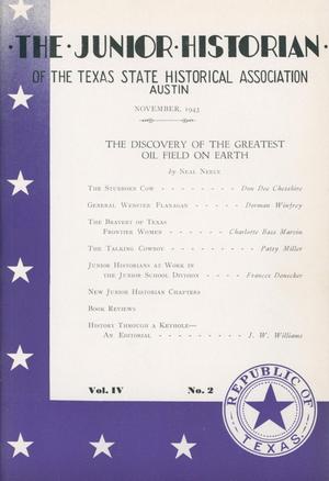 Primary view of object titled 'The Junior Historian, Volume 4, Number 2, November 1943'.