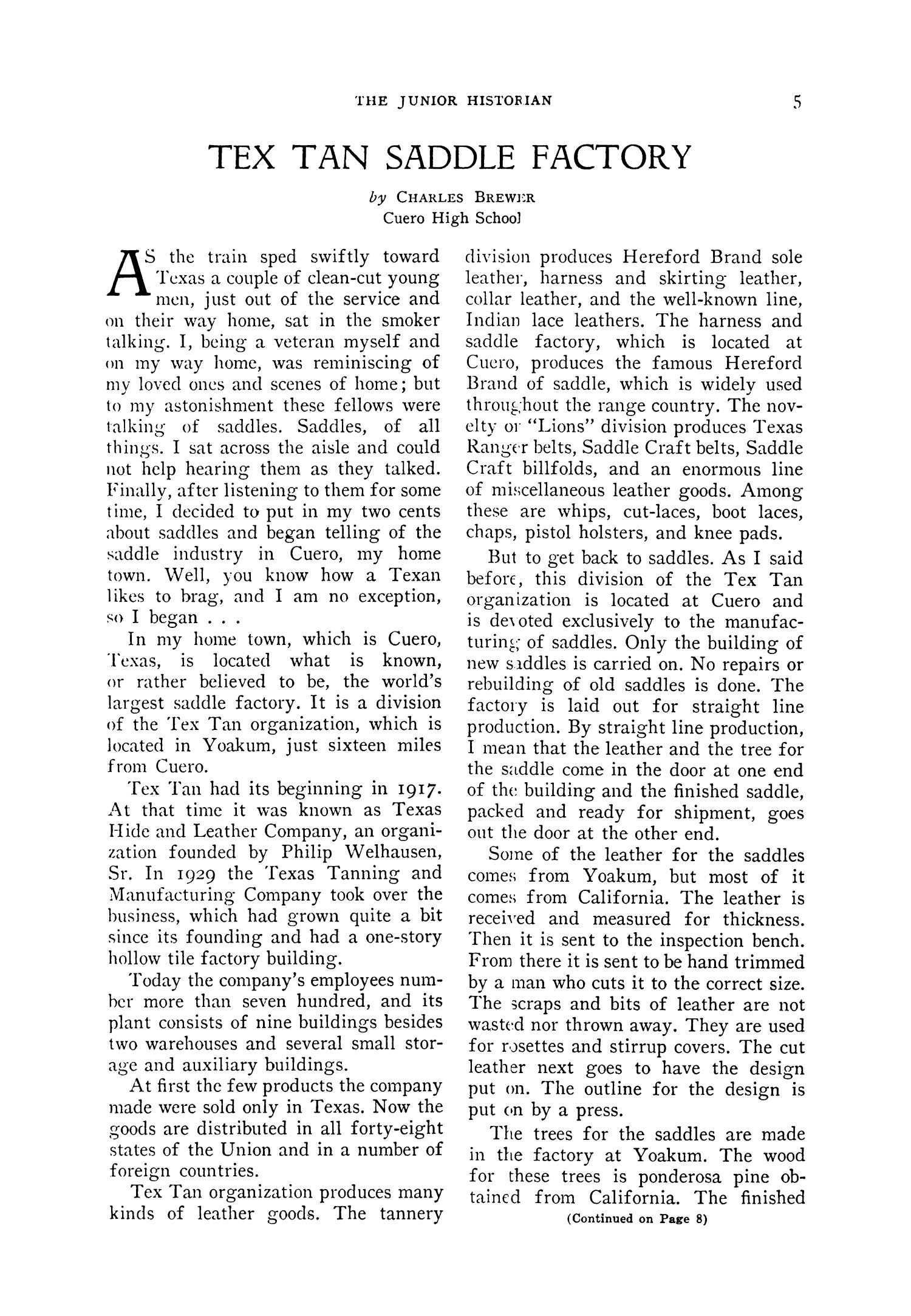 The Junior Historian, Volume 8, Number 4, January 1948
                                                
                                                    5
                                                