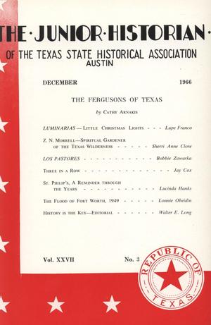 Primary view of object titled 'The Junior Historian, Volume 27, Number 3, December 1966'.