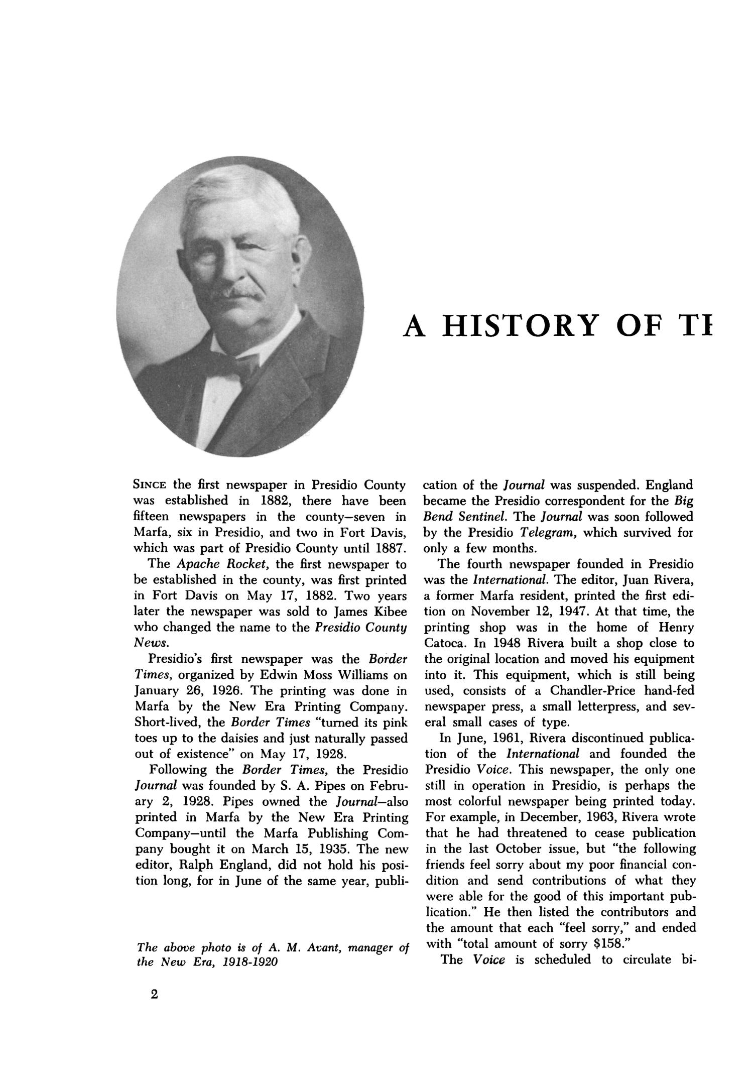 The Texas Historian, Volume 31, Number 3, January 1971
                                                
                                                    2
                                                