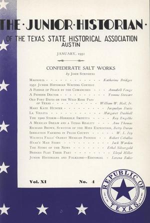 Primary view of object titled 'The Junior Historian, Volume 11, Number 4, January 1951'.