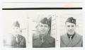 Primary view of [Photographs of Three Soldiers]