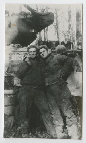 Primary view of object titled '[Two Soldiers Posing]'.