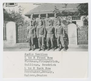 Primary view of object titled '[Soldiers of the Radio Section]'.