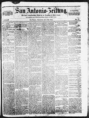Primary view of San Antonio-Zeitung. (San Antonio, Tex.), Vol. 1, No. 45, Ed. 1 Saturday, May 6, 1854