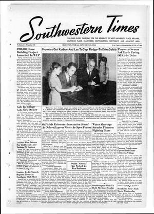 Primary view of object titled 'Southwestern Times (Houston, Tex.), Vol. 2, No. 19, Ed. 1 Thursday, January 31, 1946'.