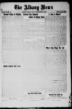 Primary view of object titled 'The Albany News (Albany, Tex.), Vol. [42], No. [1], Ed. 1 Friday, September 4, 1925'.