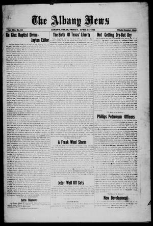 Primary view of object titled 'The Albany News (Albany, Tex.), Vol. 41, No. [40], Ed. 1 Friday, April 24, 1925'.