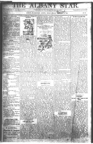 Primary view of object titled 'The Albany Star. (Albany, Tex.), Vol. 1, No. 10, Ed. 1 Friday, March 2, 1883'.
