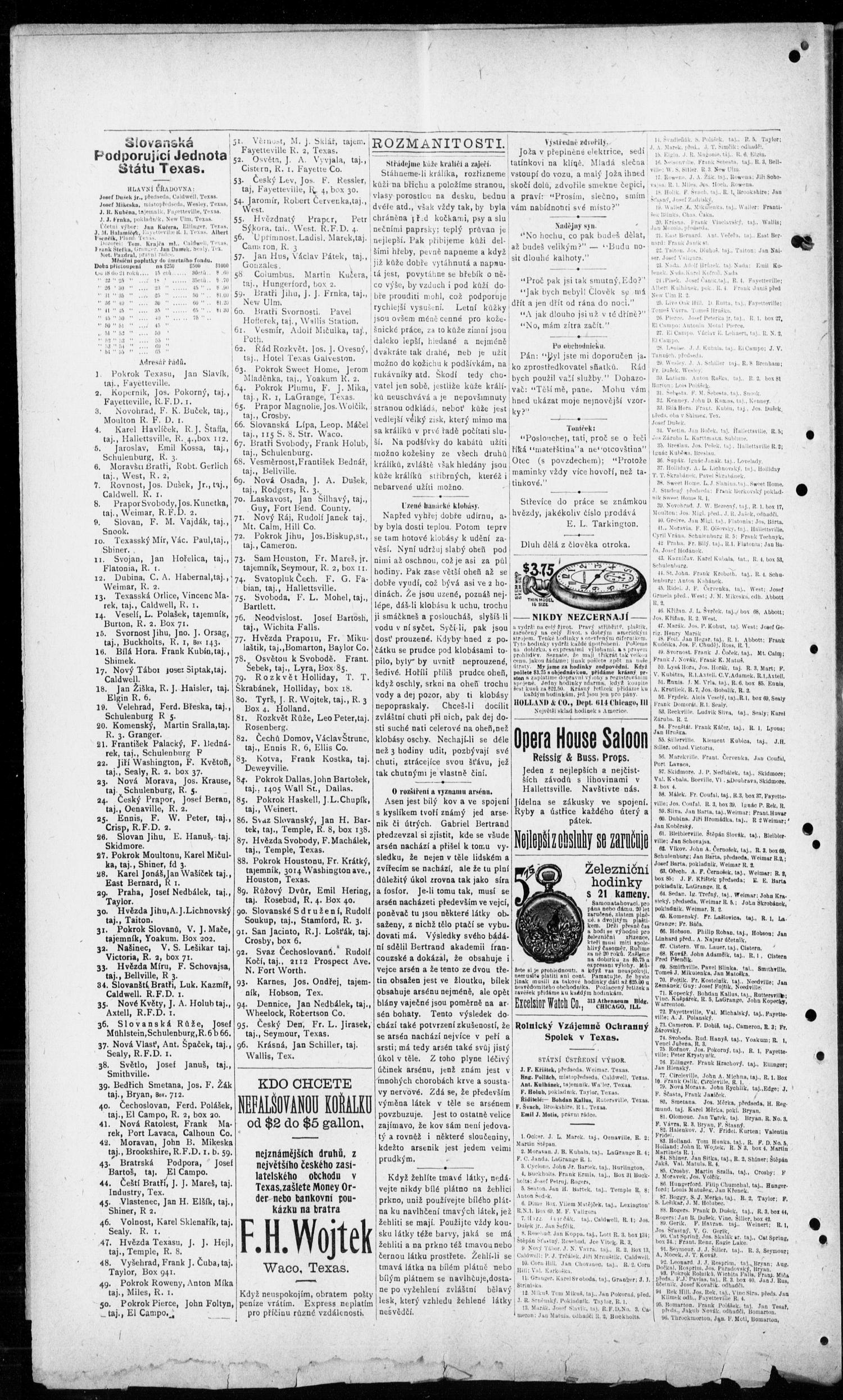 Obzor. (Hallettsville, Tex.), Vol. 20, No. 38, Ed. 1 Thursday, April 20, 1911
                                                
                                                    [Sequence #]: 8 of 12
                                                