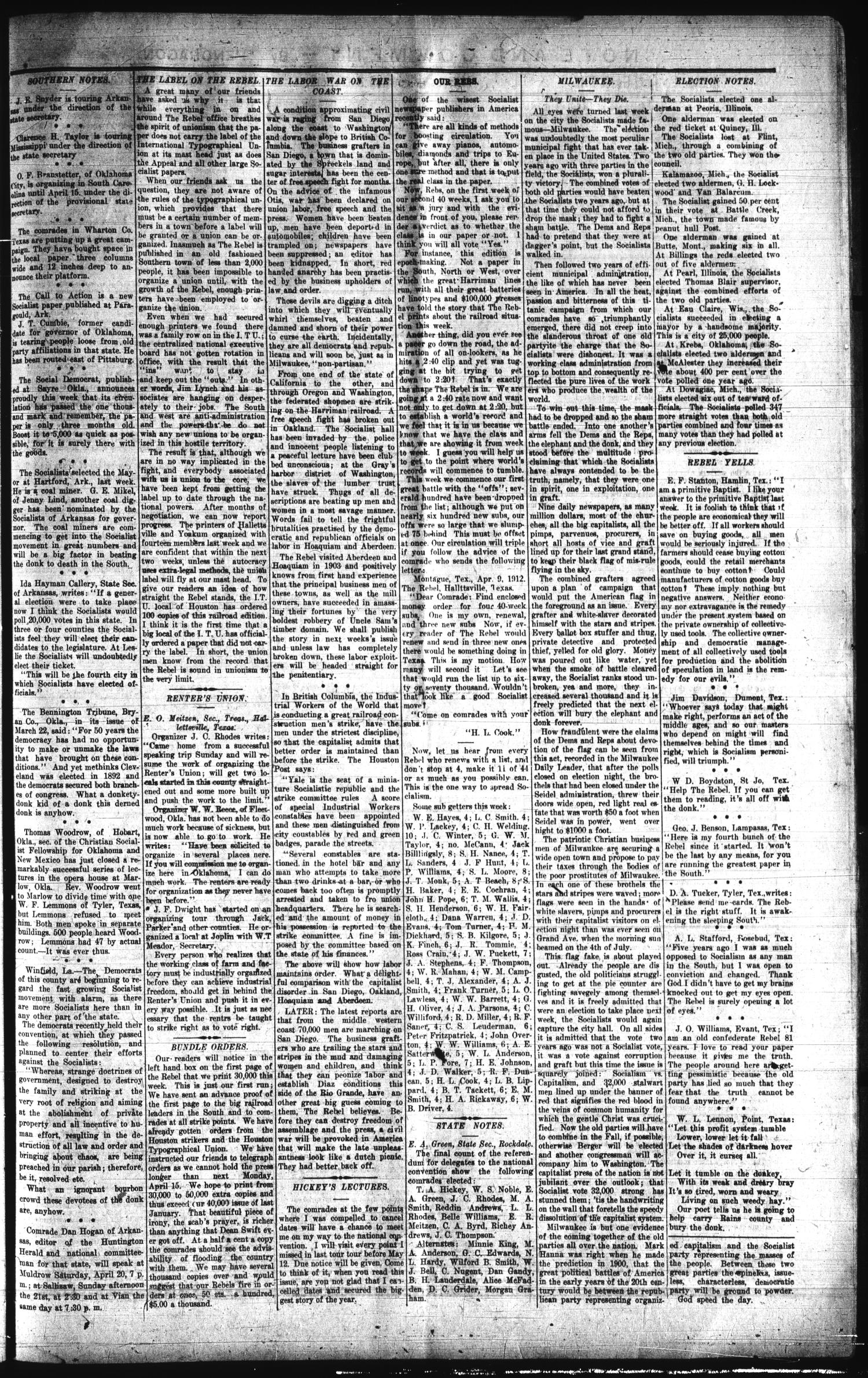 The Rebel (Hallettsville, Tex.), Vol. [1], No. 41, Ed. 1 Saturday, April 13, 1912
                                                
                                                    [Sequence #]: 3 of 4
                                                