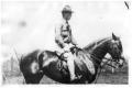 Photograph: John F. Conners on Horseback in Ft. Clark, Texas