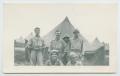 Photograph: [Soldiers Posing for Camera Outside of a Tent]
