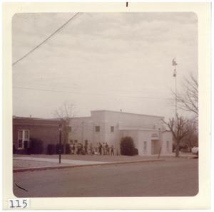 Primary view of object titled '[Hunter Gymnasium at Marfa High School]'.