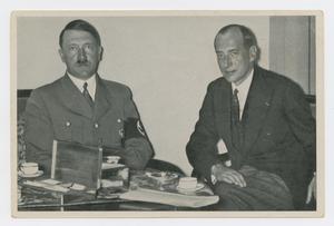 Primary view of object titled '[Adolf Hitler with Józef Beck]'.
